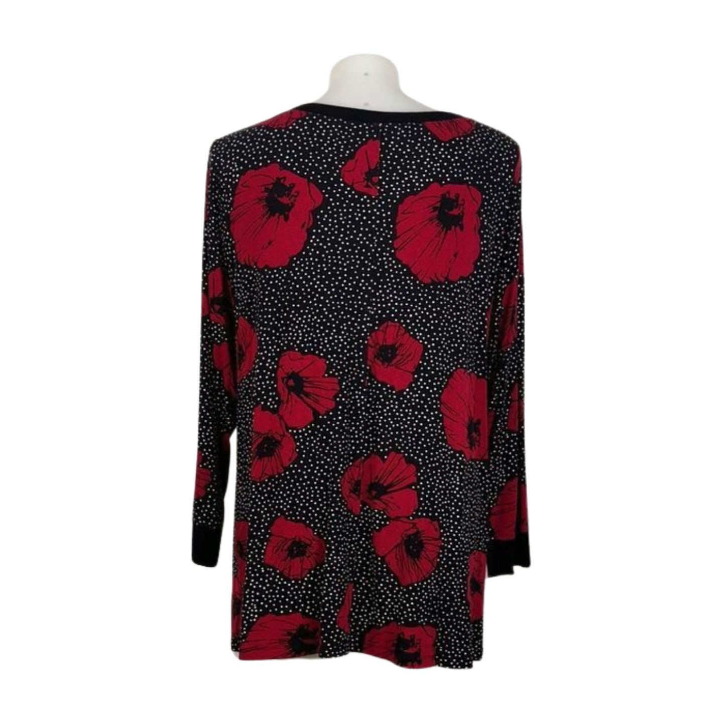 Taking Shape Polkadot and Floral Jersey Top Size 24