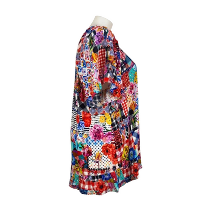 Virtuelle Bright Contrast Print Top Size 22
