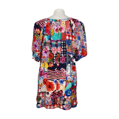 Virtuelle Bright Contrast Print Top Size 22