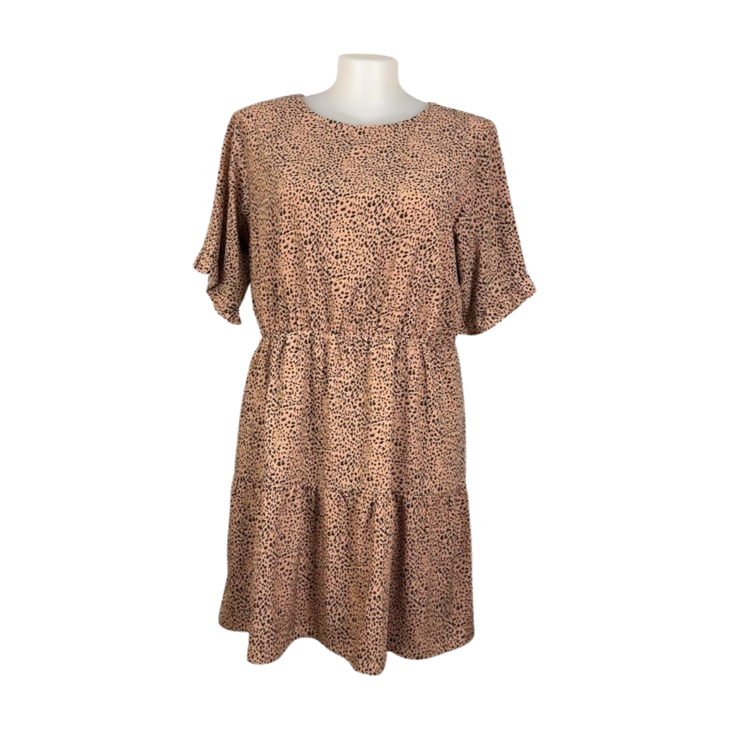 Atmos & Here Print Tier Midi Dress Size 22 Brand New