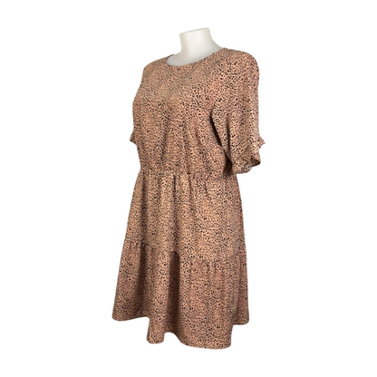 Atmos & Here Print Tier Midi Dress Size 22 Brand New