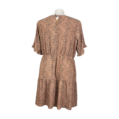 Atmos & Here Print Tier Midi Dress Size 22 Brand New