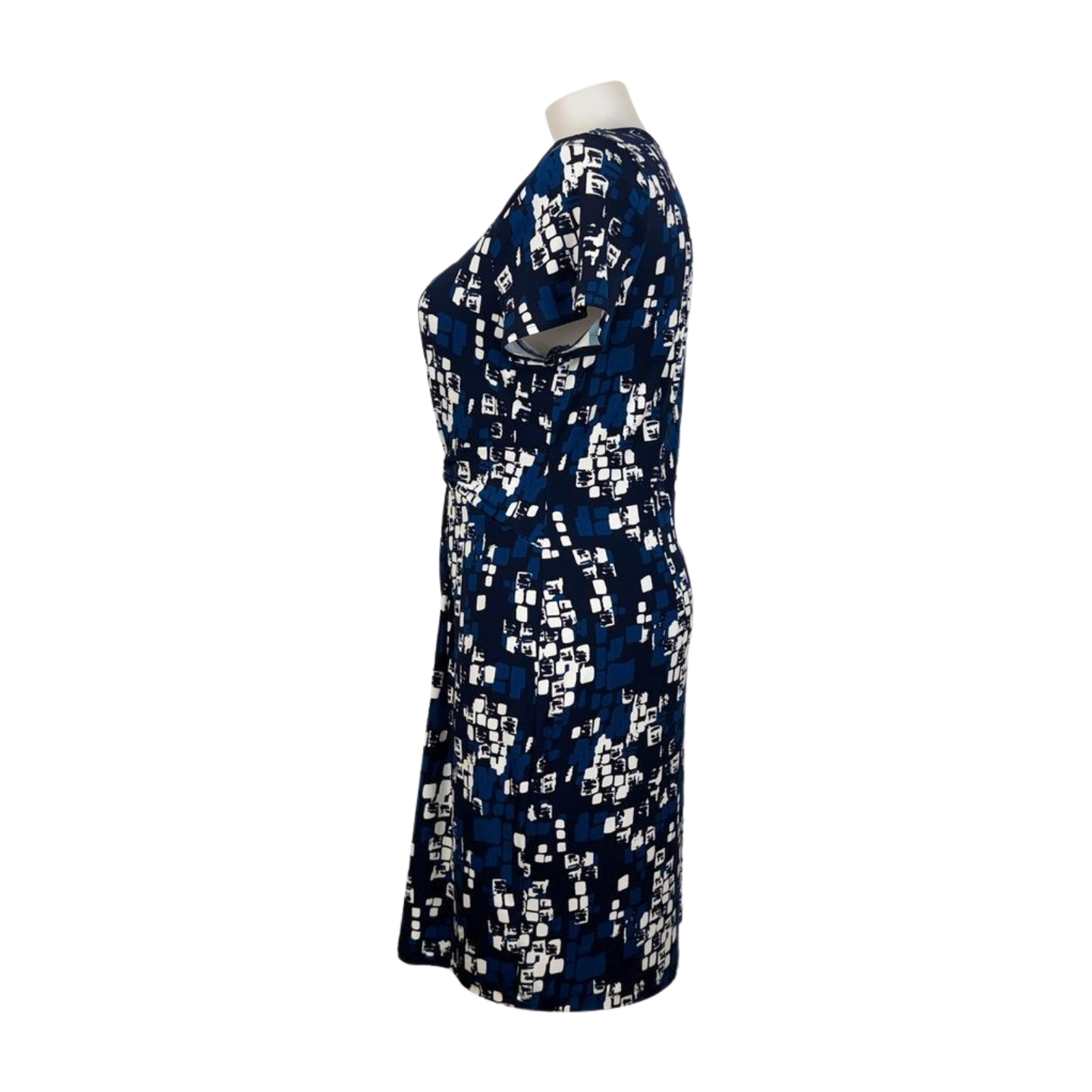 Jacqui-E Cap Sleeve Print Dress Size 16