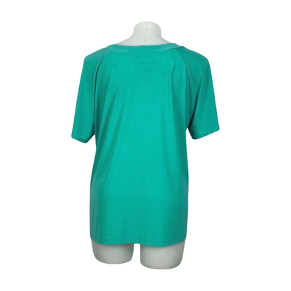 Autograph Teal Stretch Top with Embellished Beaded Yoke Size 22