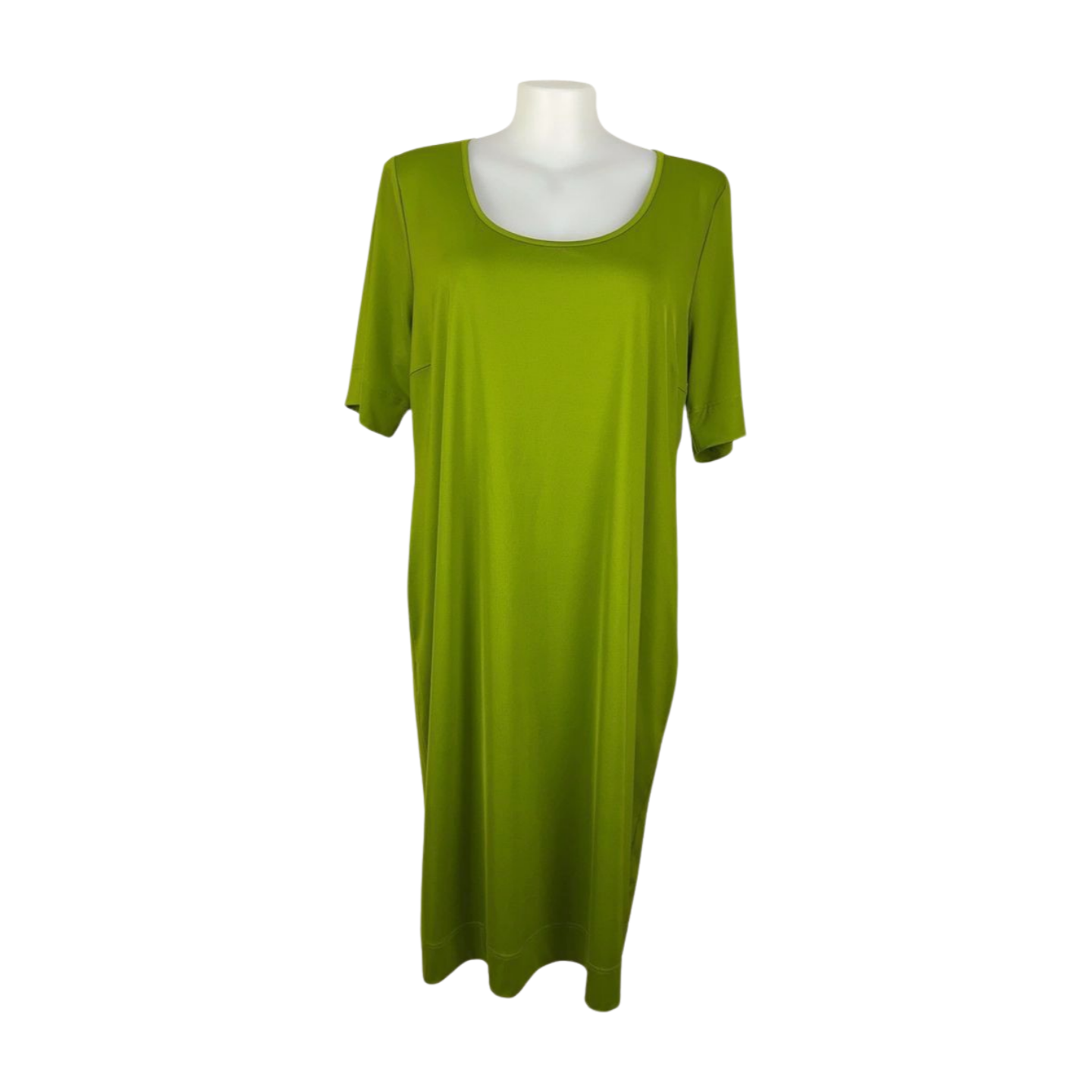 Taking Shape Lime Stretch Layering Dress Size 22