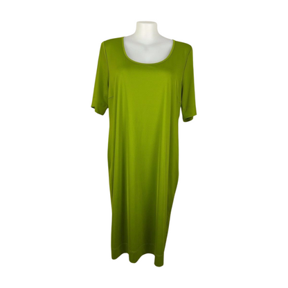 Taking Shape Lime Stretch Layering Dress Size 22