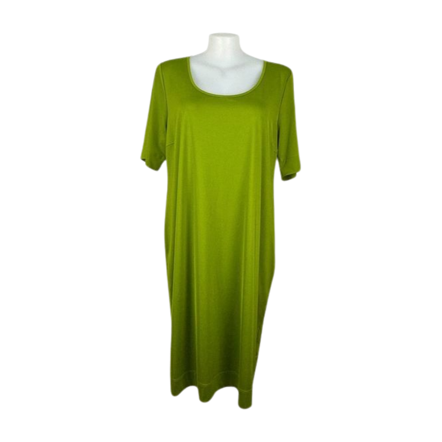 Taking Shape Lime Stretch Layering Dress Size 22
