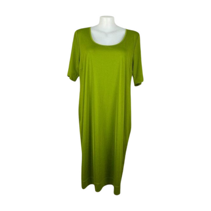 Taking Shape Lime Stretch Layering Dress Size 22