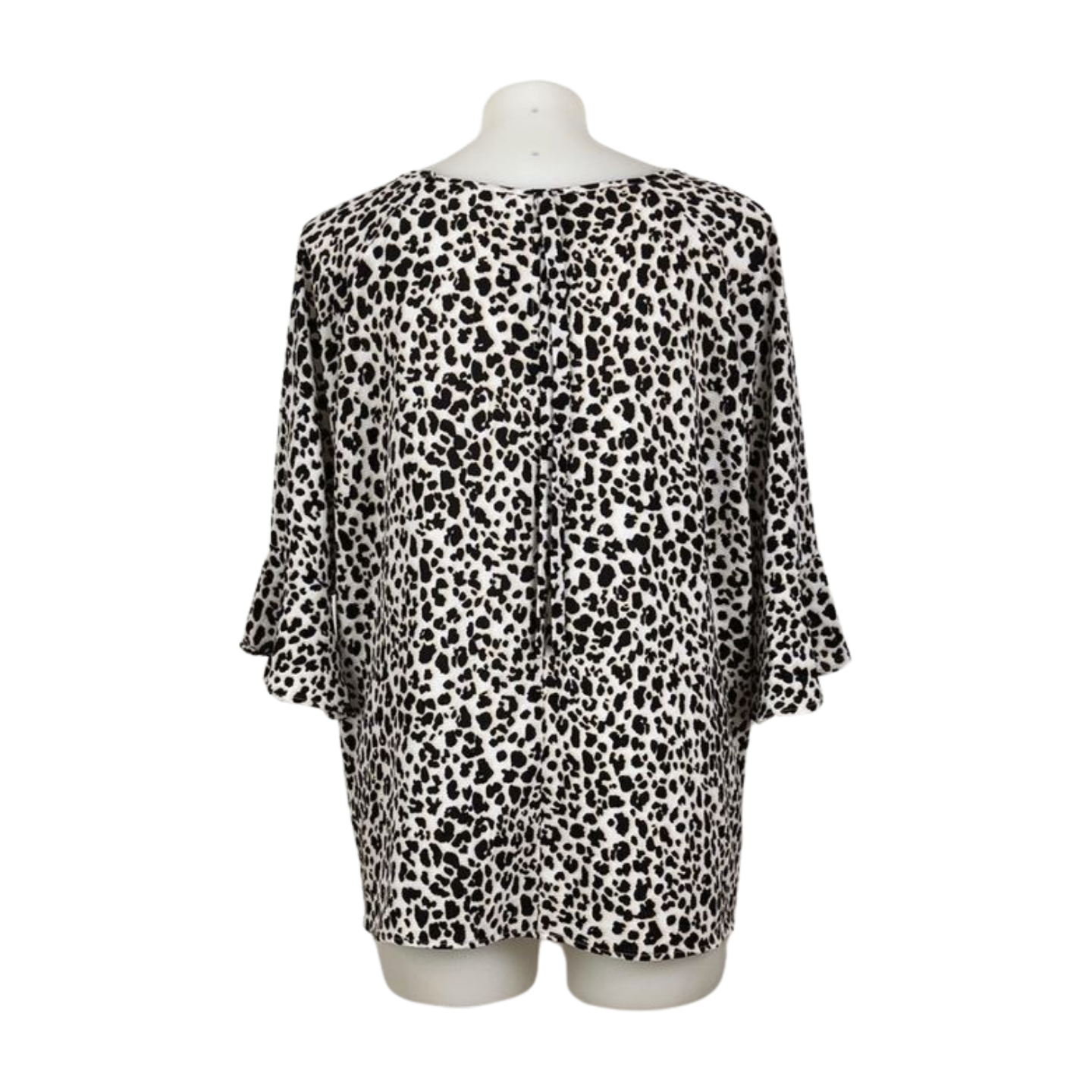 Khoko Plus Animal Print Top with 7/8 Sleeves Size 22