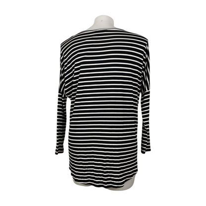 Base Mint Mono Stripe Hi-Lo Jersey Stretch Top Size 16
