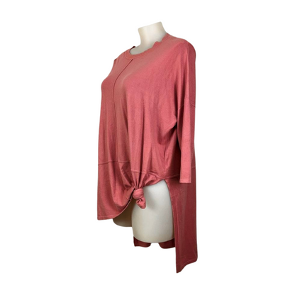 Kiik Luxe Knot Front Hi-Lo Stretch Top Size 20