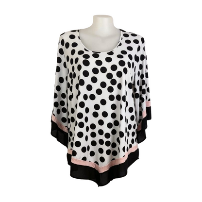 Taking Shape Bell Sleeve White Top Size 20
