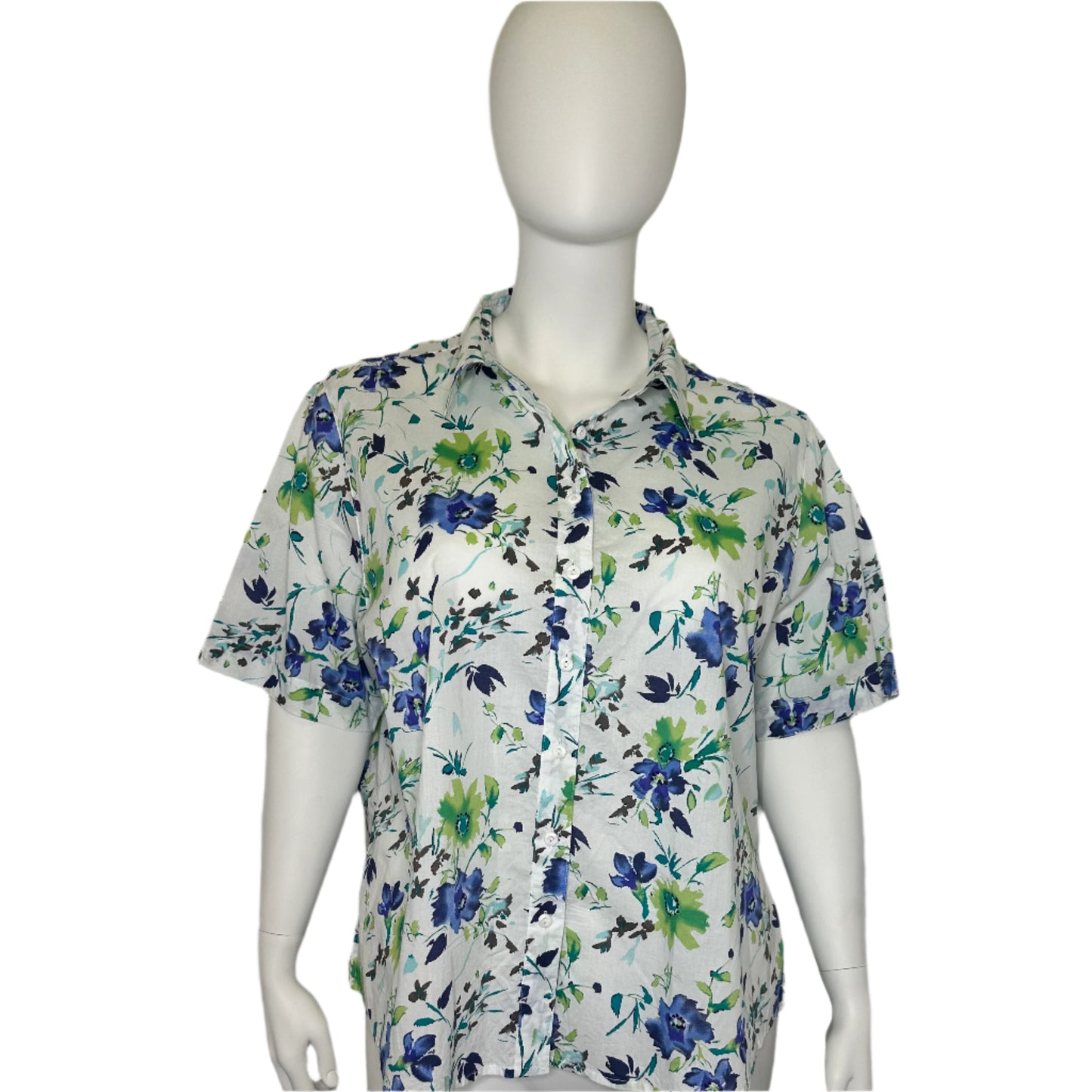 Floral Cotton Shirt - Size 24
