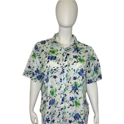 Floral Cotton Shirt - Size 24