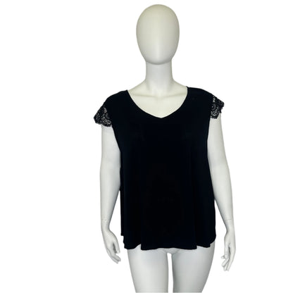 Brand new effortlessly Chic Black Top by Taking Shape - Size 22