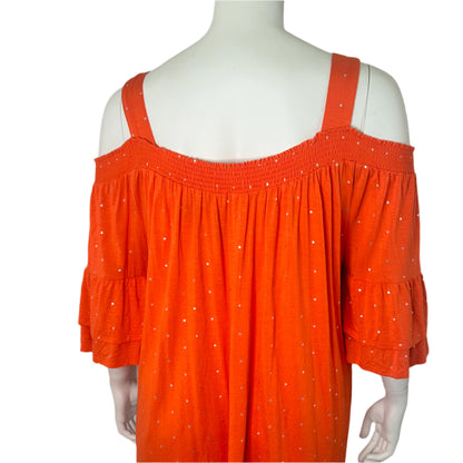 Virtuelle Off Shoulder Tier Sleeve Top - Size 22