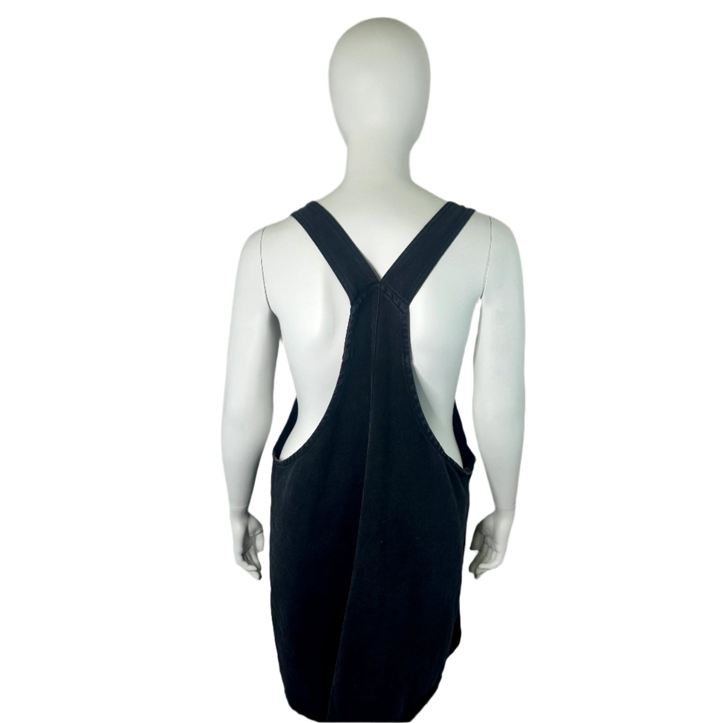 COTTON ON Black Denim Bib and Brace Dress - Size 24 BRAND NEW