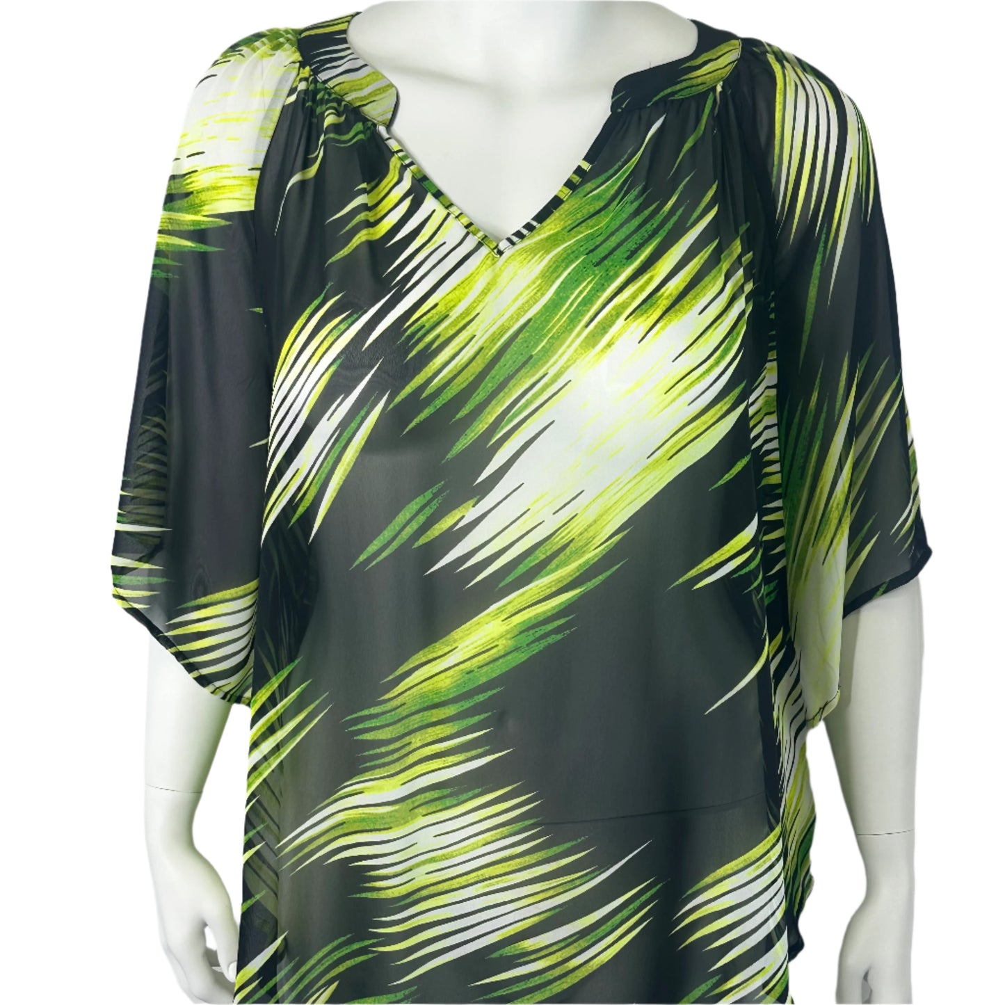 Worthington Sheer Top, Elegant and Flowy - Size 16