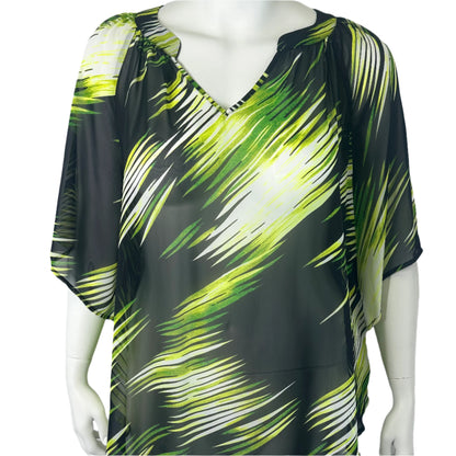 Worthington Sheer Top, Elegant and Flowy - Size 16