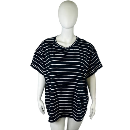 Avella Striped Short Sleeve Tee - Size 24