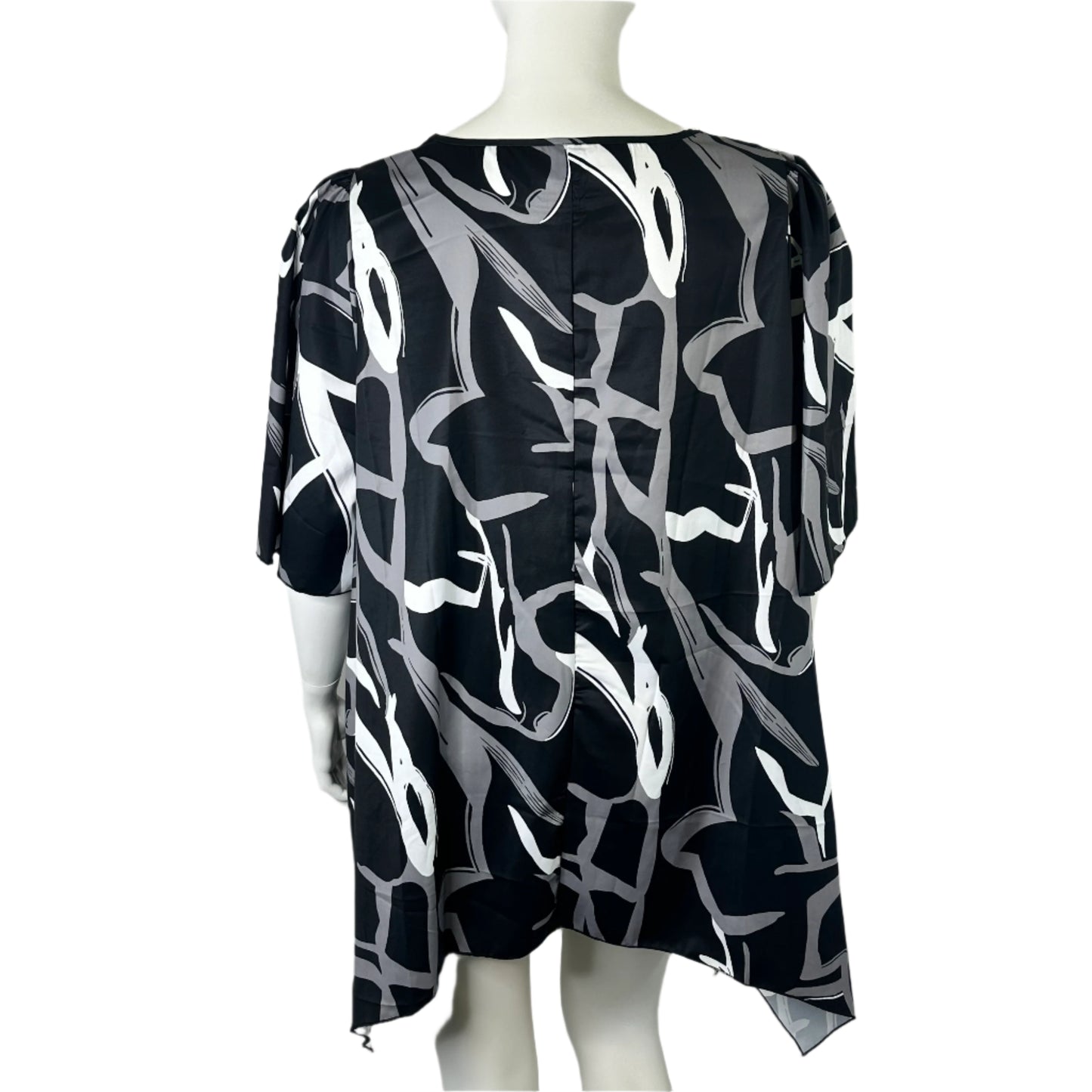 Emery Rose Printed Polyester Tunic - Size 24 BRAND NEW