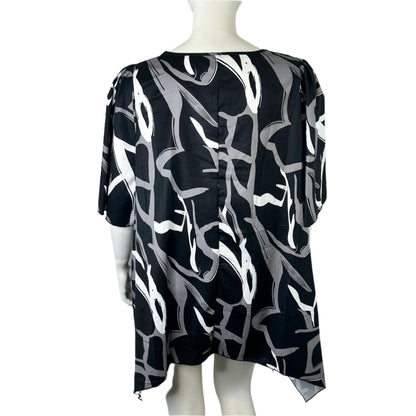 Emery Rose Printed Polyester Tunic - Size 24 BRAND NEW